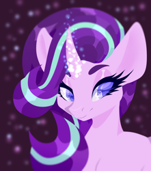 Size: 2152x2432 | Tagged: safe, artist:timser_, artist:timserart, artist:timserr, derpibooru import, starlight glimmer, pony, unicorn, bust, fanart, portrait, solo, speedpaint