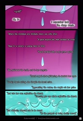 Size: 1920x2770 | Tagged: safe, artist:underwoodart, derpibooru import, pinkie pie, earth pony, pony, ask pink-pony, comic, crying, mirror pool, poem, splash