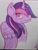 Size: 1536x2048 | Tagged: safe, artist:inkynotebook, derpibooru import, oc, oc only, oc:radiant star, alicorn, pony, alicorn oc, bust, horn, smiling, solo, traditional art, wings