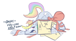 Size: 900x482 | Tagged: safe, artist:braeburned, derpibooru import, rainbow dash, pegasus, pony, deleted from derpibooru, present, solo