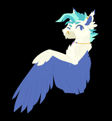 Size: 1200x1300 | Tagged: safe, artist:lepiswerid, derpibooru import, terramar, classical hippogriff, hippogriff, ear piercing, earring, jewelry, marsverse, necklace, nose piercing, nose ring, one eye closed, piercing, redesign, solo, wings, wink, winking at you