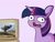 Size: 1184x900 | Tagged: safe, artist:tjpones, derpibooru import, edit, twilight sparkle, unicorn twilight, kaiju, pony, unicorn, computer, exploitable meme, faic, female, godzilla, godzilla (series), godzilla vs. megalon, gojira, looking at you, mare, meme, open mouth, reaction image, twilight's computer