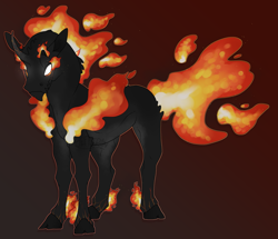 Size: 2323x2000 | Tagged: safe, artist:seffiron, derpibooru import, oc, oc:ember (seffiron), offspring, parent:daybreaker, parent:pony of shadows, solo