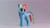 Size: 2560x1440 | Tagged: safe, artist:therealdjthed, derpibooru import, part of a set, rainbow dash, pegasus, pony, 3d, blender, female, folded wings, mare, simple background, solo, wings