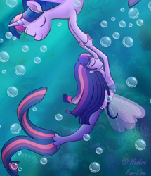 Size: 1600x1861 | Tagged: safe, derpibooru import, sci-twi, twilight sparkle, twilight sparkle (alicorn), alicorn, mermaid, pony, seapony (g4), equestria girls, fanfic art, mermaid sci-twi, mermaidized, seaponified, seapony twilight, species swap