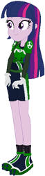 Size: 142x542 | Tagged: safe, artist:selenaede, artist:user15432, derpibooru import, twilight sparkle, twilight sparkle (alicorn), alicorn, equestria girls, armor, barely eqg related, base used, clothes, crossover, gloves, mario strikers charged, nintendo, shoes, shorts, sidekick, soccer shoes, socks, super mario bros., super mario strikers, yoshi, yoshilight