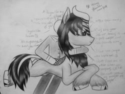 Size: 960x720 | Tagged: safe, derpibooru import, oc, human, kirin, pony, photo, sketch, traditional art