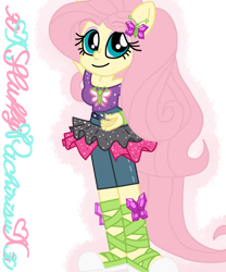 Size: 1024x1229 | Tagged: safe, artist:xxfluffypachirisuxx, derpibooru import, fluttershy, dance magic, equestria girls, spoiler:eqg specials, female, simple background, solo, transparent background