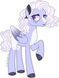 Size: 2148x2814 | Tagged: safe, artist:kurosawakuro, derpibooru import, oc, pegasus, pony, magical lesbian spawn, male, offspring, parent:inky rose, parent:lily lace, simple background, stallion, transparent background, two toned wings, wings