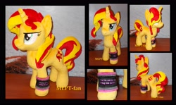 Size: 4432x2640 | Tagged: safe, artist:calusariac, derpibooru import, sunset shimmer, pony, high res, irl, photo, plushie, solo