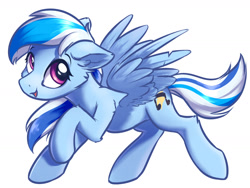 Size: 1600x1200 | Tagged: safe, artist:ravistdash, derpibooru exclusive, derpibooru import, oc, oc only, oc:ravist, pegasus, ear fluff, simple background, smiling, solo, white background, wings