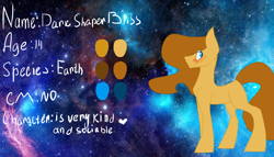 Size: 3000x1718 | Tagged: safe, artist:toptian, derpibooru import, oc, oc only, earth pony, pony, earth pony oc, male, reference sheet, solo, space, stallion, stars