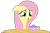 Size: 3031x1978 | Tagged: safe, artist:sketchmcreations, derpibooru import, fluttershy, pegasus, pony, stare master, cup, cute, female, floppy ears, mare, open mouth, shyabetes, simple background, sitting, table, teacup, transparent background, vector