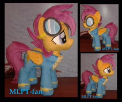 Size: 2300x1920 | Tagged: safe, artist:calusariac, derpibooru import, scootaloo, pony, clothes, irl, older, photo, plushie, solo, uniform, wonderbolts uniform