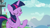 Size: 1280x720 | Tagged: safe, derpibooru import, screencap, twilight sparkle, twilight sparkle (alicorn), alicorn, the mane attraction, eyes closed, female, mare, raised hoof, solo