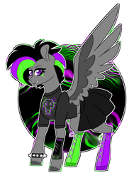 Size: 2797x3694 | Tagged: safe, artist:crazysketch101, derpibooru import, oc, oc only, oc:glitch, pegasus, pony, simple background, solo, white background