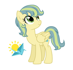 Size: 1280x1226 | Tagged: safe, artist:tenderrain46, derpibooru import, oc, pegasus, pony, female, magical lesbian spawn, mare, offspring, parent:aunt holiday, parent:auntie lofty, simple background, solo, transparent background