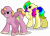 Size: 7400x5300 | Tagged: safe, artist:rainbowtashie, derpibooru import, big macintosh, shining armor, oc, oc:home defence, oc:rainbow tashie, earth pony, pony, unicorn, butt, commissioner:bigonionbean, cutie mark, extra thicc, female, flank, fusion, fusion:home defence, male, mare, plot, simple background, stallion, transparent background, writer:bigonionbean