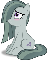 Size: 2453x3121 | Tagged: safe, artist:anime-equestria, derpibooru import, marble pie, earth pony, blushing, cute, female, happy, looking up, marblebetes, mare, simple background, sitting, smiling, solo, transparent background, vector