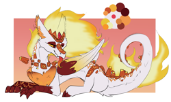 Size: 2871x1728 | Tagged: safe, artist:beardie, derpibooru import, daybreaker, draconequus, draconequified, species swap, tongue out