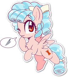 Size: 1267x1426 | Tagged: safe, alternate version, artist:blurry-kun, derpibooru import, cozy glow, pegasus, pony, commission, cozybetes, cute, looking at you, one eye closed, simple background, solo, transparent background, wink, winking at you