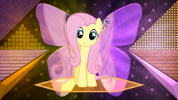 Size: 3840x2160 | Tagged: safe, artist:baumkuchenpony, artist:laszlvfx, derpibooru import, edit, fluttershy, pegasus, pony, cute, shyabetes, solo, wallpaper, wallpaper edit