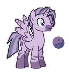 Size: 425x448 | Tagged: artist needed, safe, artist:twinklecometyt, derpibooru import, oc, oc only, alicorn, hybrid, pony, zony, base used, interspecies offspring, magical lesbian spawn, male, offspring, parent:twilight sparkle, parent:zecora, parents:twicora, simple background, solo, transparent background