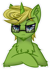 Size: 826x1150 | Tagged: safe, artist:colourwave, derpibooru import, oc, oc only, oc:arcane tesla, pony, unicorn, commission, commission for 200 rubley, glasses, male, simple background, transparent background