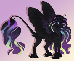 Size: 2410x2000 | Tagged: safe, artist:seffiron, derpibooru import, oc, oc:aurora, alicorn, pony, magical lesbian spawn, offspring, parent:nightmare rarity, parent:princess celestia, solo