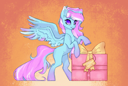 Size: 4000x2688 | Tagged: safe, artist:lovely-pony, derpibooru import, oc, pegasus, pony, absurd file size, female, mare, present, solo