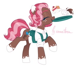 Size: 1239x1085 | Tagged: safe, artist:sonnatora, derpibooru import, oc, oc only, oc:ginger bread, earth pony, pony, solo