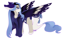 Size: 2677x1571 | Tagged: safe, artist:vanillaswirl6, derpibooru import, oc, oc only, oc:aura, hybrid, leonine tail, simple background, transparent background