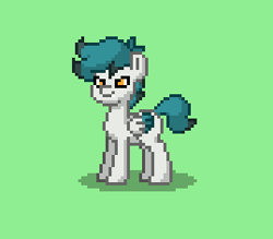 Size: 269x236 | Tagged: safe, derpibooru import, oc, oc only, oc:ironsides, pegasus, pony, green background, male, pixel art, pony town, simple background, solo, stallion