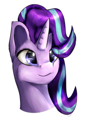 Size: 1165x1653 | Tagged: safe, artist:11-shadow, derpibooru import, starlight glimmer, pony, unicorn, bust, female, simple background, solo, transparent background