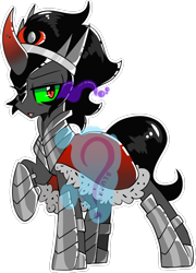 Size: 1056x1468 | Tagged: safe, alternate version, artist:blurry-kun, derpibooru import, king sombra, pony, unicorn, commission, simple background, solo, transparent background