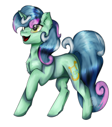 Size: 1773x2001 | Tagged: safe, artist:11-shadow, derpibooru import, bon bon, lyra heartstrings, sweetie drops, pony, unicorn, female, fusion, open mouth, raised hoof, simple background, solo, transparent background