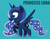 Size: 3300x2550 | Tagged: safe, artist:samoht-lion, derpibooru import, princess luna, alicorn, pony, my little pony: pony life, chibi, female, mare, one hoof raised, simple background, smiling, solo, teal background