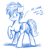 Size: 2796x3000 | Tagged: safe, artist:buckweiser, derpibooru import, oc, oc only, oc:buckminster, earth pony, pony, blushing, butt, male, plot, presenting, sketch, solo, stallion