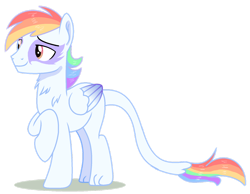 Size: 1280x992 | Tagged: safe, artist:elementbases, artist:venomous-cookietwt, derpibooru import, oc, oc only, hippogriff, base used, interspecies offspring, magical lesbian spawn, male, offspring, parent:gilda, parent:rainbow dash, parents:gildash, simple background, solo, transparent background