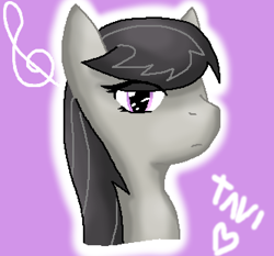 Size: 666x621 | Tagged: safe, artist:midnighttheumbreon, derpibooru import, octavia melody, earth pony, pony, head, heart, solo