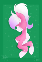 Size: 720x1064 | Tagged: safe, artist:saladstarry, derpibooru import, oc, oc only, earth pony, pony, bust, chest fluff, earth pony oc, hair over eyes, signature, solo