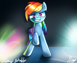 Size: 2500x2050 | Tagged: safe, artist:melanyschaffer, derpibooru import, rainbow dash, pegasus, pony, female, grin, high res, looking at you, mare, rainbow dash is best facemaker, smiling, solo