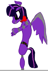 Size: 347x511 | Tagged: safe, artist:pawstheartest, derpibooru import, twilight sparkle, twilight sparkle (alicorn), alicorn, pony, animatronic, female, five nights at freddy's, mare, simple background, solo, white background