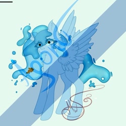 Size: 963x963 | Tagged: safe, artist:nel_liddell, derpibooru import, oc, oc only, pegasus, pony, eyelashes, pegasus oc, signature, solo, watermark, wide eyes, wings