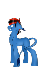 Size: 3000x5000 | Tagged: safe, artist:toptian, derpibooru import, oc, oc only, earth pony, pony, earth pony oc, grin, leonine tail, simple background, smiling, solo, transparent background