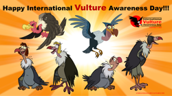 Size: 1280x719 | Tagged: safe, artist:andoanimalia, derpibooru import, bird, barely pony related, buzzard, crossover, disney, international vulture awareness day, my little pony, sunburst background, the jungle book, the lion guard, vulture