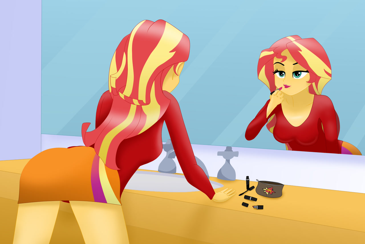 2661419 Safe Artistastrangecloud Sunset Shimmer Equestria