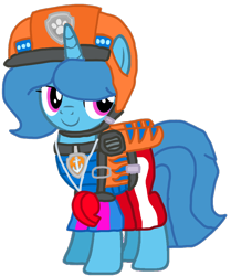 Size: 876x1046 | Tagged: safe, artist:徐詩珮, derpibooru import, spring rain, pony, series:sprglitemplight diary, series:sprglitemplight life jacket days, series:springshadowdrops diary, series:springshadowdrops life jacket days, alternate universe, clothes, cute, dino rescue, female, lifeguard, lifeguard spring rain, mare, paw patrol, simple background, transparent background, zuma (paw patrol)