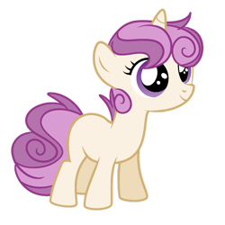 Size: 1280x1280 | Tagged: safe, artist:rubyg242, derpibooru import, oc, pony, unicorn, female, filly, magical lesbian spawn, offspring, parent:scootaloo, parent:sweetie belle, parents:scootabelle, simple background, solo, transparent background