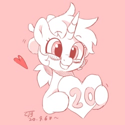 Size: 2000x2000 | Tagged: safe, artist:drtuo4, derpibooru import, oc, oc only, oc:dr tuo, pony, unicorn, birthday, solo